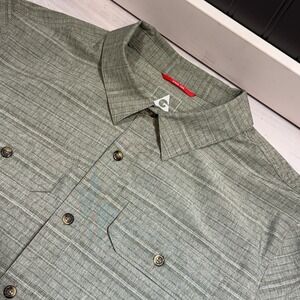 Gerry Shirt Short Sleeve Grey XL Button Up Outdoor